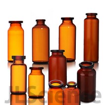 [JLS] 갈색 미니유리병 갈색주사약병, 입구(대) 100㎖ (40.5 x 128)-1개