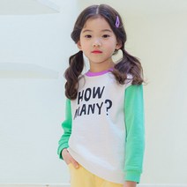 아이러브제이 [아이러브제이] 하우 매니 맨투맨 티 JTSTO27