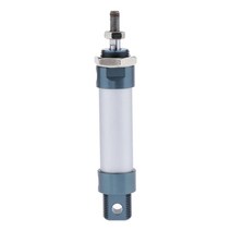 GHSHOP 미니 공기 실린더 MAL 25 단일 수나사 로드 25 보어 스트로크, MAL 25x50mm, 시안, 알루미늄 합금, 1개