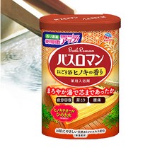 NEW 바스로망 입욕제 600g 히노끼 외 19종류 산림욕 릴렉스라벤더 콜라겐 세라마이드 반신욕 족욕제 빠른출발, 16-히노끼600g