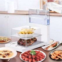 다기능 접이식 스팀 냄비 물 탱크 및 타이머가 있는 전기 스팀 기계 220V, UK