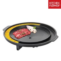 키친플라워 계란찜 구이판 NY-2499 37cm 계란 불판 구이팬, 37