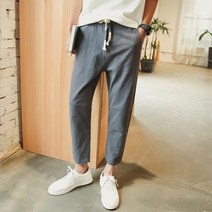 카멜롯 남자 여름 면바지 허리밴딩 빅사이즈