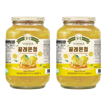 Vonbee Lemon Tea 2kg x 2 본비 레몬청, 1개입, 2개