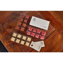 잇쉬와 잇샤의 수제초콜릿 파베 수제 생초콜릿 3가지맛, 1박스, 140g, 밀크