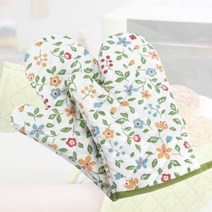 꽃무늬 오븐장갑 주방내열장갑 냄비장갑 자취 준비물 요리장갑 플라워, 플라워 오븐요리 주방장갑 1개