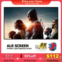 전동 스크린 프레임이 없는 CLR 안티 라이트 프로젝션 커튼 주변 광 차단 ALR 프로젝터 72 전동스크린설치방법 스크린 전동스크린 빔프로젝터스크린 전동스크린150인치 휴대용스크, 3.130 인치
