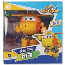 슈퍼윙스 슈퍼파워 버키 로봇장난감, 혼합색상