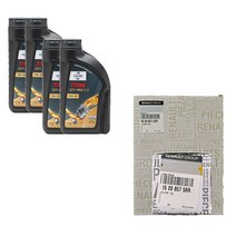 QM6 2.0 가솔린 훅스 타이탄 프로 C3 5W30(4L) 르노 순정 필터 엔진오일세트, 1개