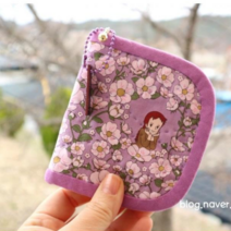 [소잉타임]빨강머리앤 포텐틸라 반지갑 패키지 퀼트지갑패키지 DIY키트, 퍼플, 1개