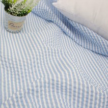 몽트노블 얇은홑이불 시원한 시어서커 여름이불, 블루