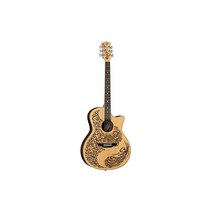 Luna Guitars 6현 어코스틱 일렉트릭 기타 오른쪽 HEN PA SPR
