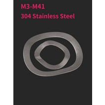 가스켓M3-M41 304 스테인레스 스틸 세 웨이브 크레스트/웨이브 타입 가스켓/스프링 와셔/웨이브 와셔, 04 M6x12x0.3 -20pcs