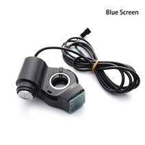 전기 자동차 LCD 디스플레이 패널 엄지 스로틀 전압 키 스위치 잠금 자전거/스쿠터/ebike에 대 한 전원, Blue