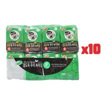 김앤김 김도둑 우리 녹차김 도시락김 (3gx16봉) 10개