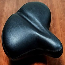 Velo Oversized 11” Synthetic Leather Retro Beach Cruiser Bicycle Comfort Bike Seat - Black, 1