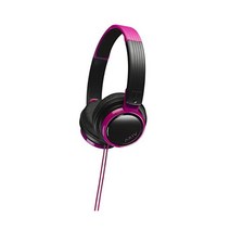 블루투스 오버헤드 헤드폰 JVC HAS200B 밀폐형 접이식 DJ 유스 모델 블랙, 블랙 amp 핑크
