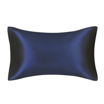수면 보조기구 코골이 이갈이 sleep 방지 주름 울트라 소프트 새틴 베갯잇과 봉투 마감 멀티 컬러 킹 퀸 베개 케 스 머리카락과 피부, 네이비 블루 1개, 우리 왕20x36 인치