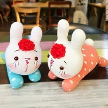 바보사랑 주근깨 빨강머리 토끼 래비앵 양말인형만들기.펠트박스, 블루