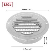 이동식환풍기 스테인레스 스틸 외부 벽 환기구 그릴 원형 덕트 환기 70mm 80mm 100mm 120mm 150mm 160mm 180mm 200mm