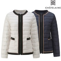 샤트렌 [샤트렌] 라운드 보트넥 가로퀼팅 다운패딩 HCAWDW202