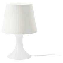 이케아 LAMPAN 탁상스탠드 침실 인테리어 조명, 화이트