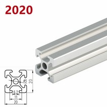 라우터 테이블 목공 작업대 루터테이블1/2 개/몫 100mm-500mm 길이 2020 20100 알루미늄 프로파일 압출 선, 03 200MM_08 2PCS 2060