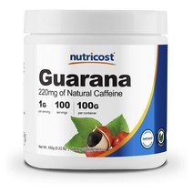 뉴트리코스트 과라나 추출물 100g (100회분) 글루텐프리 NON-GMO Guarana Powder