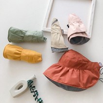투민샵 자외선차단 돌돌이모자 6종 여름모자 플랩캡 돌돌이썬캡 밀짚썬캡 벙거지모자 등산모자 버킷햇 체크 양면