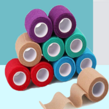 키네시올로지 근육 테이프 방법 테이핑 손목 스포츠 발목, 오렌지