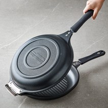 몬스터쿠커 그릴팬 프라이팬 궁중웍 양면팬 2종 IH 28cm, 선택A. 그릴팬+프라이팬
