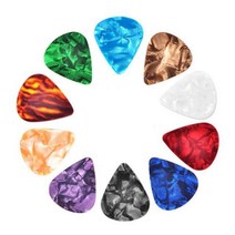 10pcs 0.46/0.71/0.8mm 셀룰로이드 기타 픽 중재자 어쿠스틱 일렉트릭 두꺼운 악기 무작위 색상, CHINA, 10pcs 0.46 mm