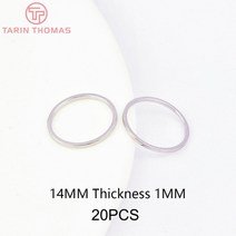 358914MM 18MM 20MM 24K 골드 컬러 도금 황동 둥근 별 모양 폐쇄 링 Diy 쥬얼리 액세서리, [30] 7362-Round 20PCS