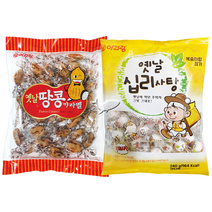 아리랑 옛날땅콩카라멜 2개+십리사탕(소) 2개 총4개, 단품