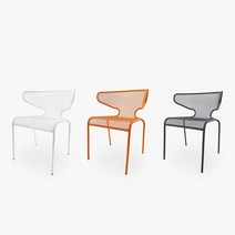 디자인 1121 메탈 암체어 3 color 착불, 화이트