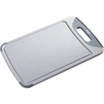 실리트 도마 45 x 30cm 직사각형 플라스틱 주스 홈이 있는 조각판 실용적인 손잡이 식기세척기 사용 가능 칼날이 부드러움