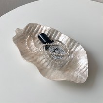 자개 트레이 쉘 펄 조개 차키 열쇠보관함 캔들 받침대 악세사리 보관 트레이 반지 오브제 트레이 네추럴자개트레이, 다각형