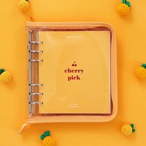 A6 와이드 체리픽 다이어리 3 지퍼 플랜 스케쥴 관리 832026EA, 퍼플