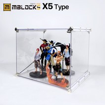 건담 피규어 레고 나노블럭 장식장 진열장 아크릴진열장 케이스엠블럭스페셜 X6타입 1칸형(앞/뒤덮개포함), 06.스페셜I타입1칸형(프리미엄 흰색+골드)