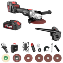 휴대용 무선 충전 그라인더 3단 속도조절 고성능 절삭공구 연마기 절단기 샌딩기 전동 고출력, 기본형 168TV, 1개