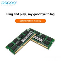 OSCOO DDR3 RAM 4GB/8GB 1600MHz SODIMM 메모리 204Pin 노트북 메인보드 바 컴퓨터 오피스 홈, [03] 8GB 1600MHZ