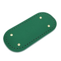 가죽 가방 만들기 공예 diy 22x10cm 니트 용 긴 바닥 pu 액세서리 수제 바닥, 초록