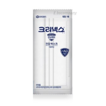 크리넥스 일회용 건강 마스크 대형, 1개입, 60개, white