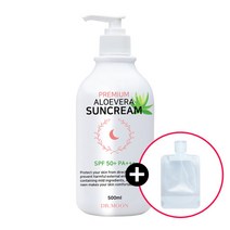 닥터문 프리미엄 알로에베라 SPF50+ PA+++ 초대용량 선크림 500ml, 없음