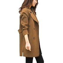 브랜드없음 여성용 가을 겨울 패션 캐주얼 자켓 캐주얼 아웃웨어 카디건 슬림 코트 외투
