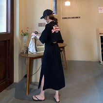 레트로 밴딩치마 티셔츠 원피스