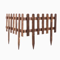 Starry 실외나무 화단울타리 휀스꾸미기보드, 62*35/20 탄화 색상