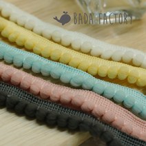 바다팩토리 롤리팝 미니 폼폼 레이스 방울 장식 5컬러, 1.아이보리, 1개