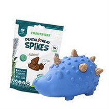 네추라너리쉬 강아지 노즈워크 장난감 고슴도치 + 덴탈트릿 리필 닭고기맛 32p, 혼합색상, 4세트