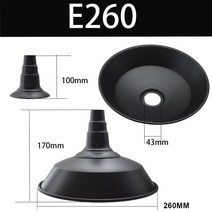 E27 빈티지 금속 램프 홀더 베이스 라인 천장 플레이트 키트 산업용 펜던트 피팅 캡 DIY 레트로, [13] E260, [01] e27